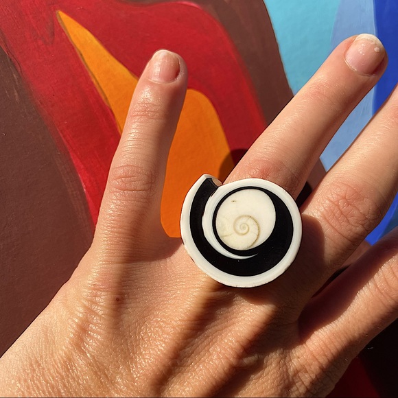 handmade Jewelry - Shell Sprial Ring Handmade from Australia